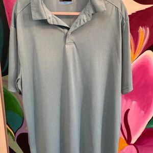 Pga-tour Men's Blue and Green Polo-shirts
